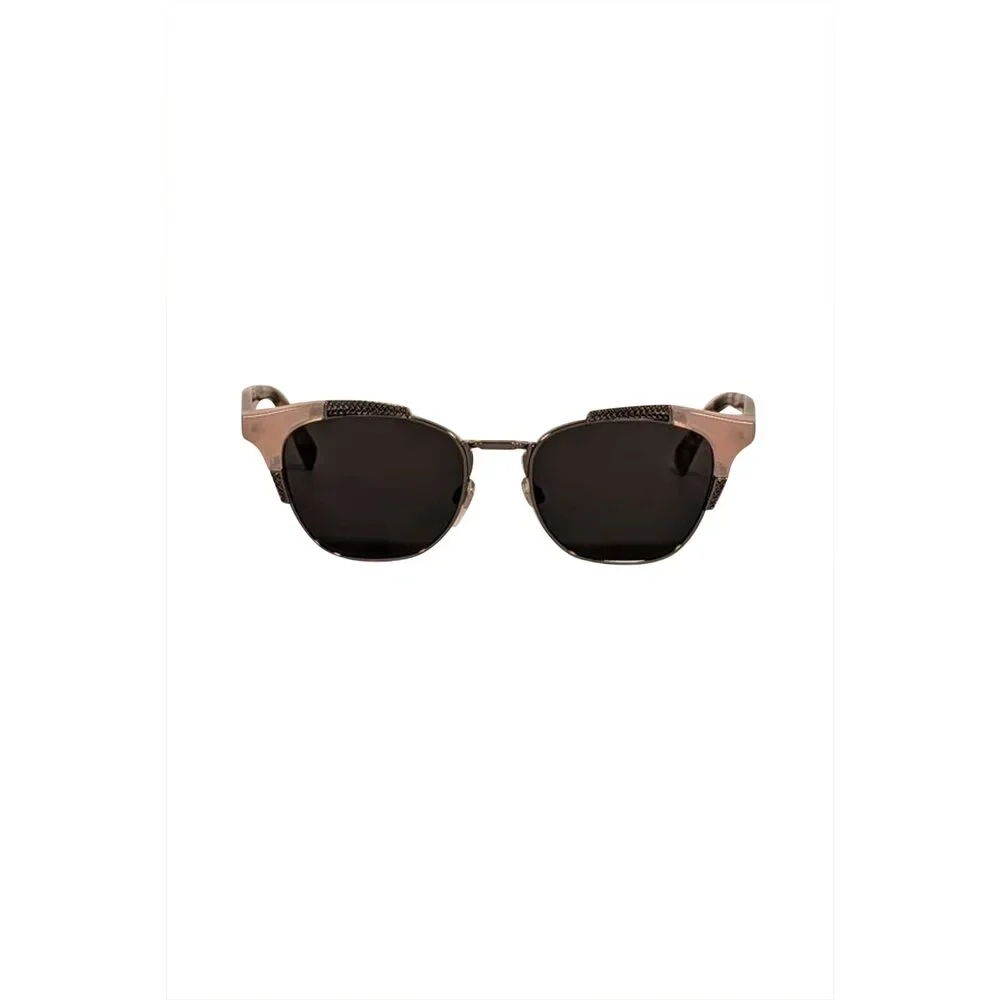 Valentino - Gunmetal Black & Pink Frames w/ Tortoise Leg Sunglasses
